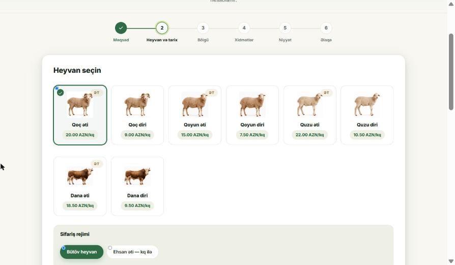 Qurban.az — Onlayn halal qurban sifarişi