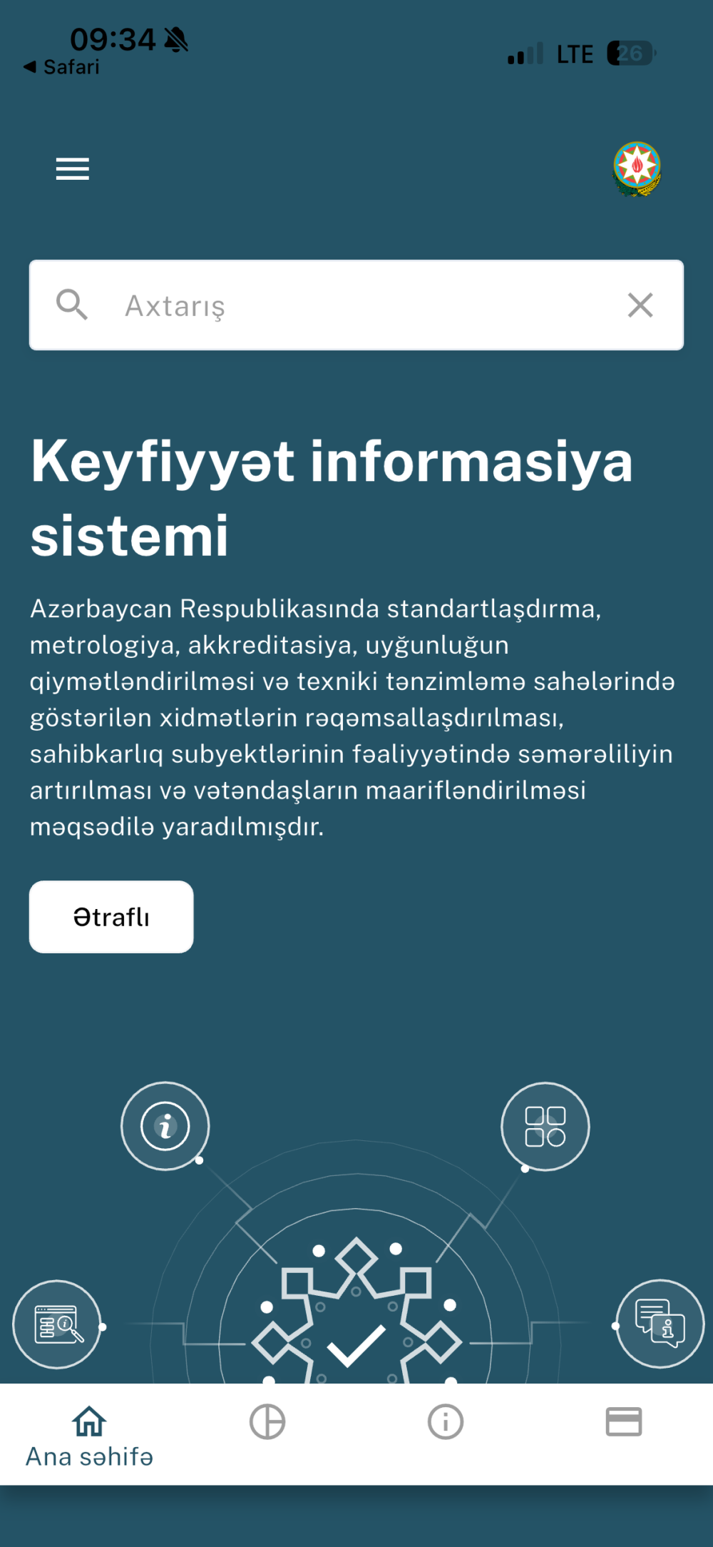 Metrologiya xidmətlərinin rəqəmsal idarəetmə platforması – Metrologiya Alt Modulu (MAM)