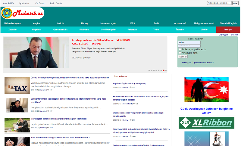 MUHASIB.AZ - Mühasiblər üçün elektron portal