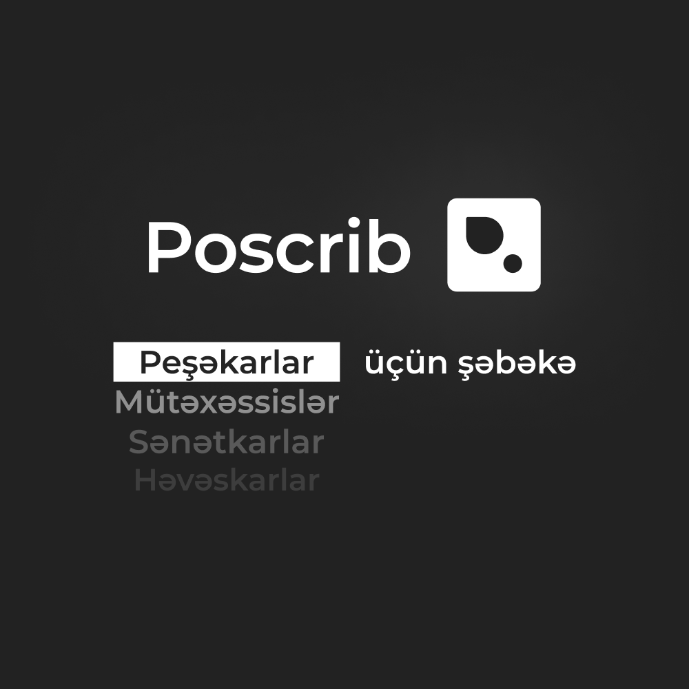 Poscrib - Peşəkarlar üçün şəbəkə