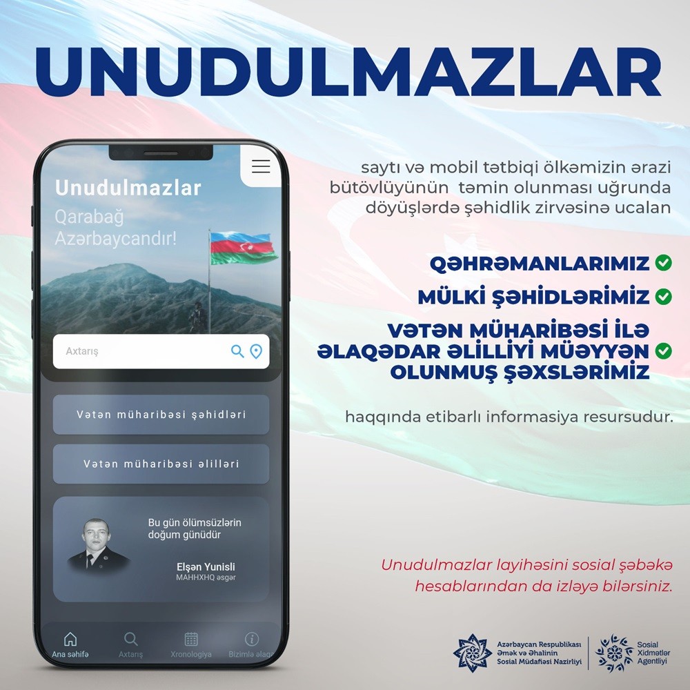 Unudulmazlar.az - Veb Səhifə və Mobil Tətbiqi