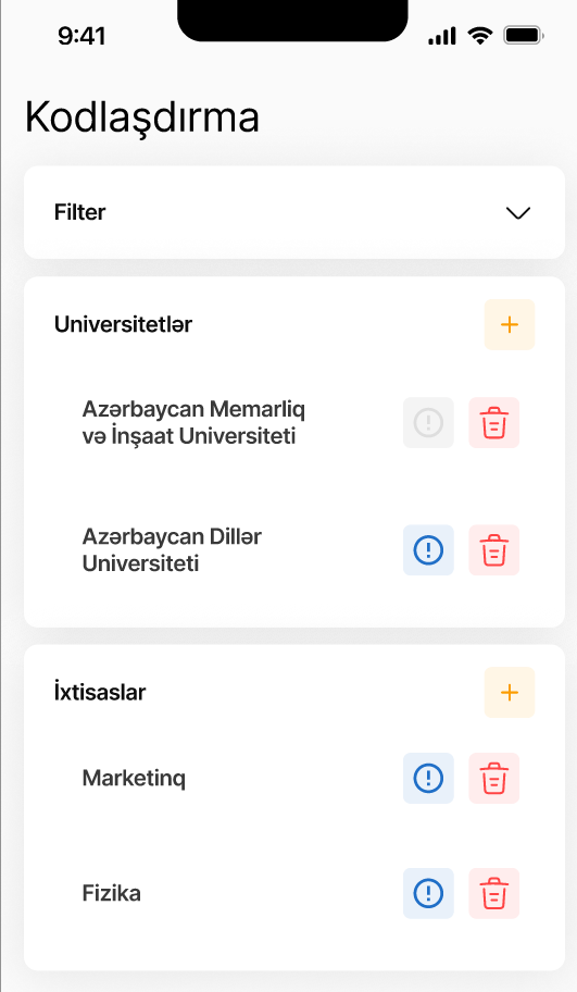 SmartAbituriyent - İxtisas seçimi 1 klikdə