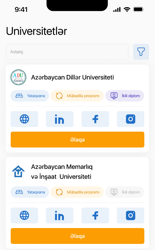 SmartAbituriyent - İxtisas seçimi 1 klikdə