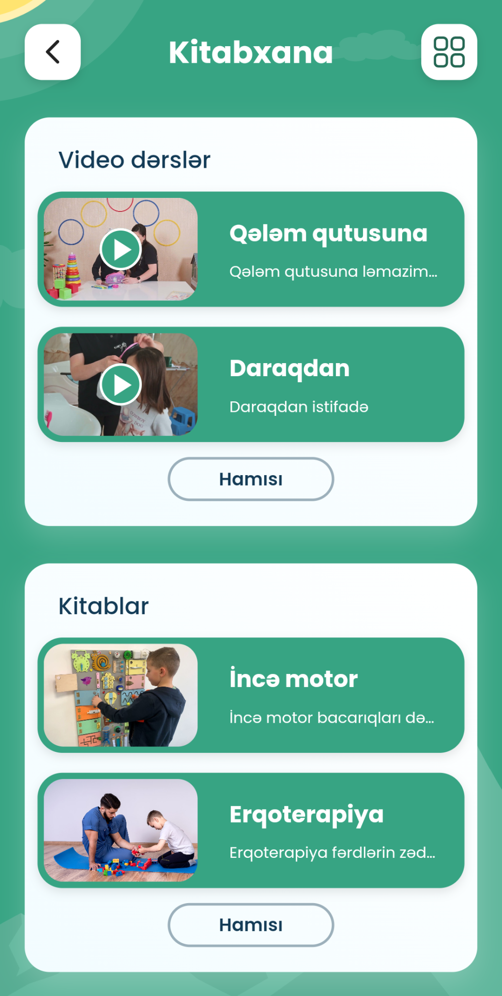 Erqoterapiya.az - Online Reabilitasiya və Dərs Platforması