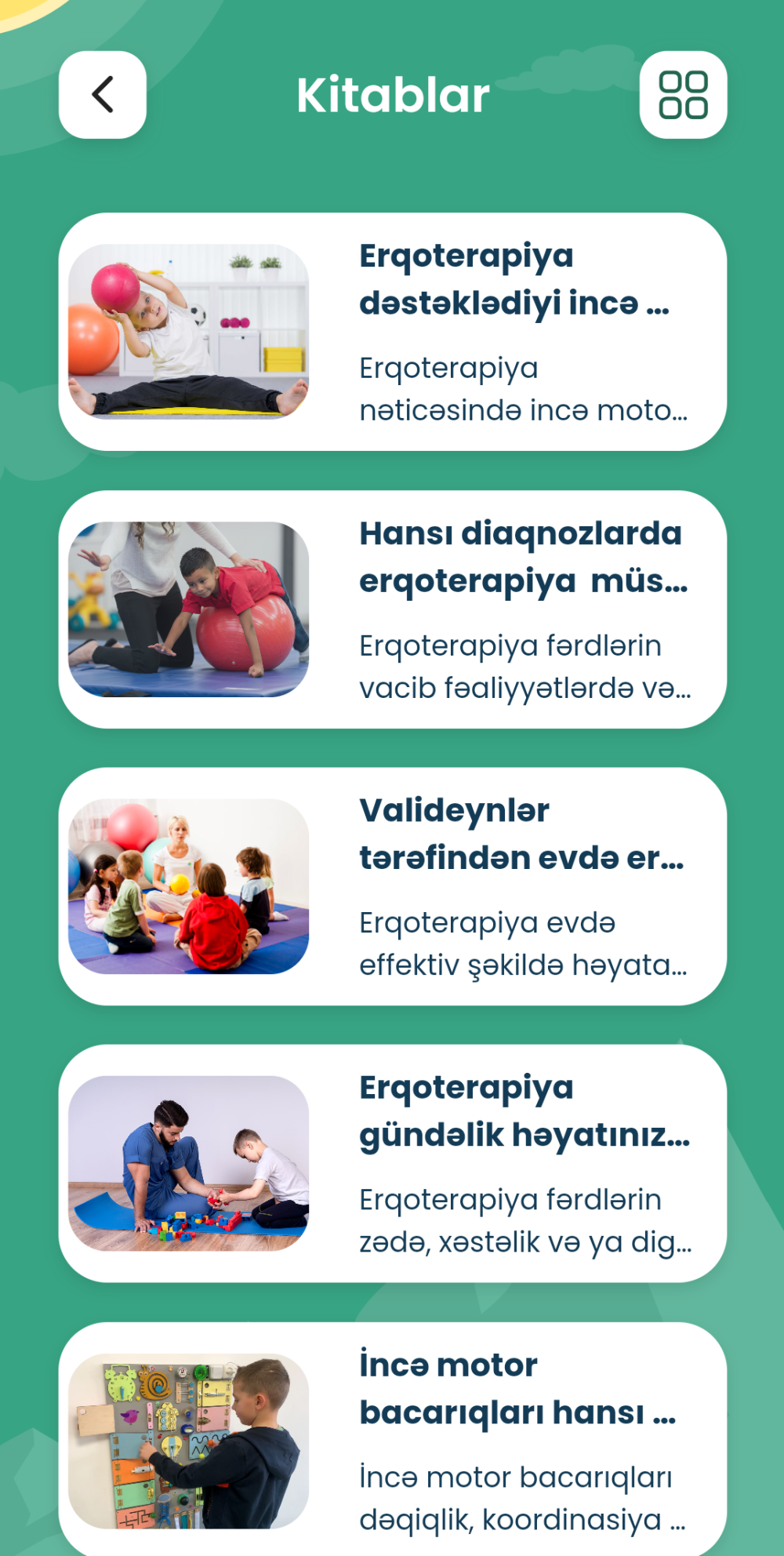 Erqoterapiya.az - Online Reabilitasiya və Dərs Platforması