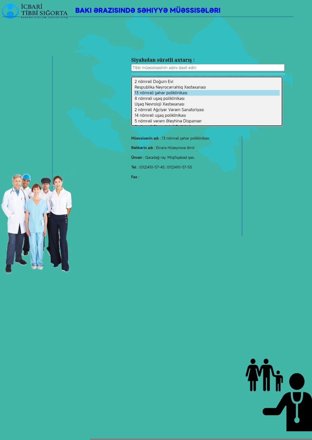 Tibb Dünyası - İnteraktiv Tibbi Xəritə