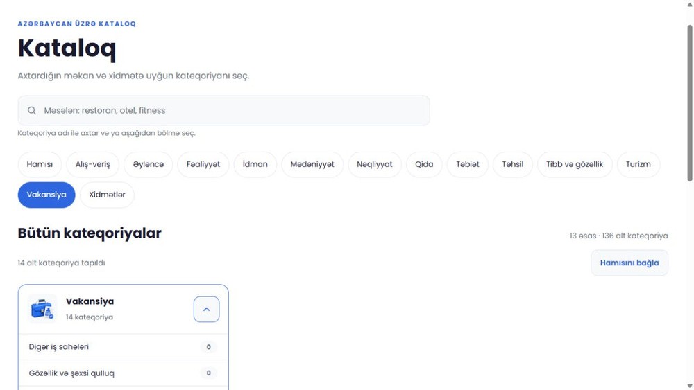 Asantap.com — Məkanlar, fəaliyyətlər və vakansiyalar platforması