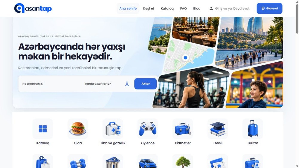 Asantap.com — Məkanlar, fəaliyyətlər və vakansiyalar platforması