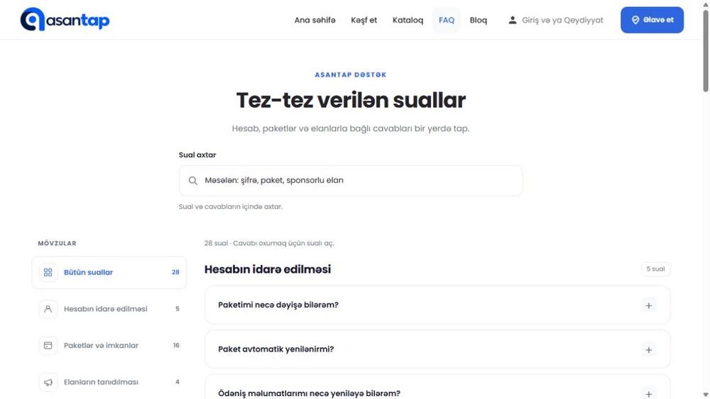 Asantap.com — Məkanlar, fəaliyyətlər və vakansiyalar platforması