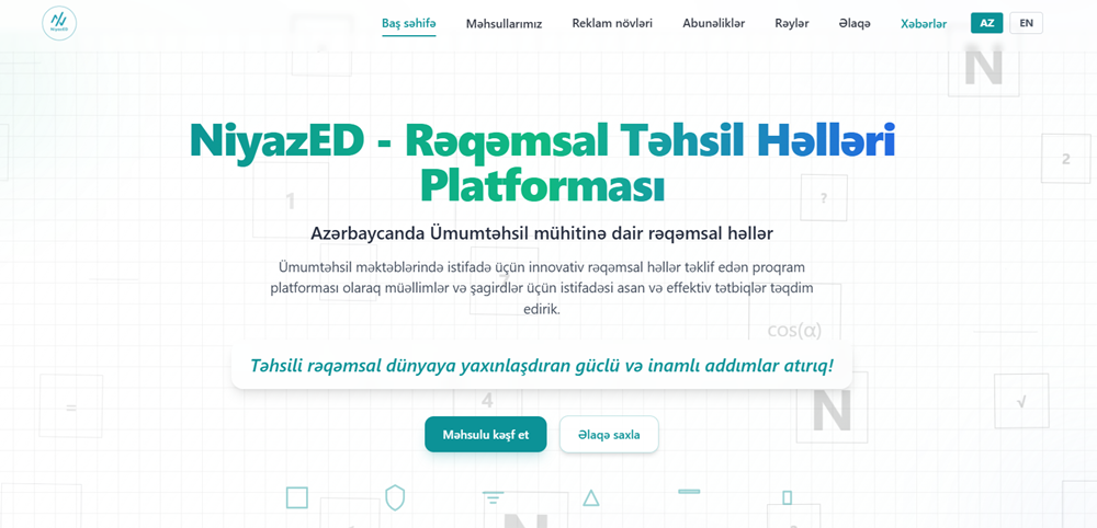 NiyazED - Rəqəmsal təhsil həlləri platforması