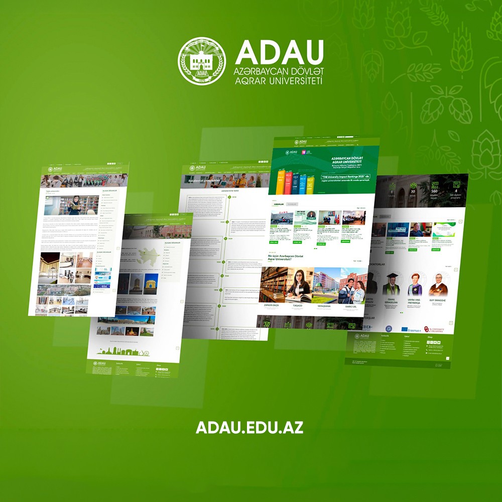 Azərbaycan Dövlət Aqrar Universitetinin rəsmi vebsaytı