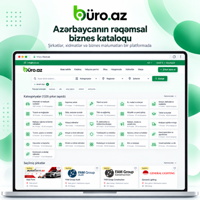 Buro.az — Azərbaycanın rəqəmsal biznes kataloqu