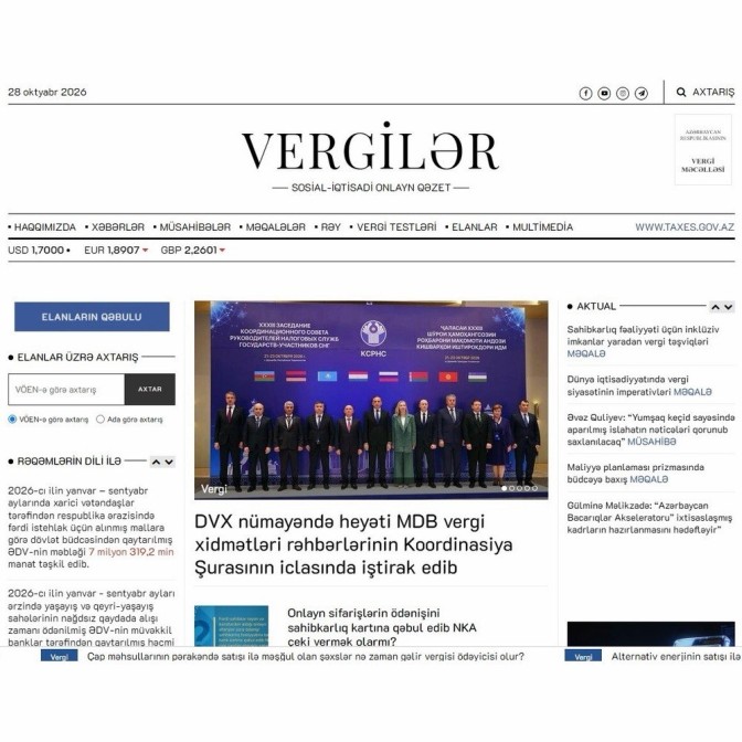 "Vergilər" qəzeti