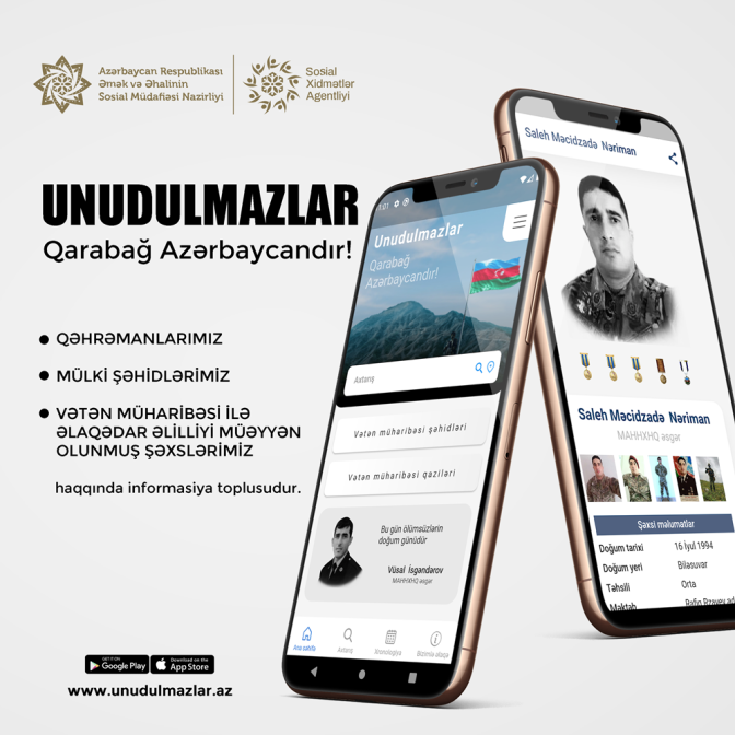 Unudulmazlar.az - Veb Səhifə və Mobil Tətbiqi