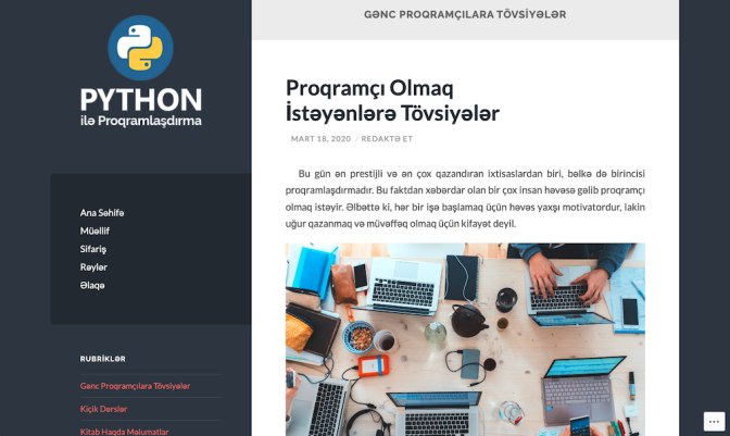 Python ilə Proqramlaşdırma